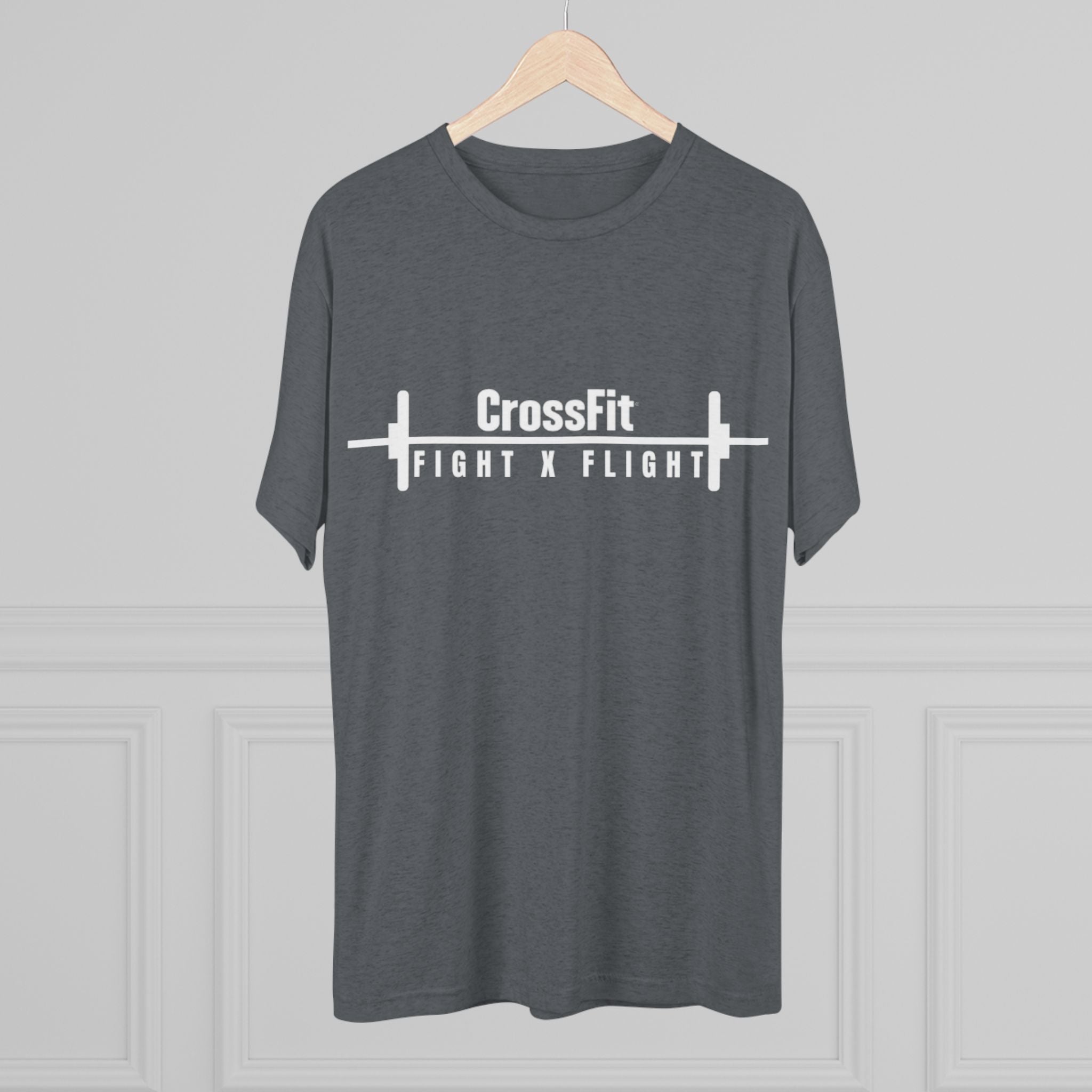 Unisex Tri-Blend Crew Tee - CrossFit Fight X Flight T-Shirt