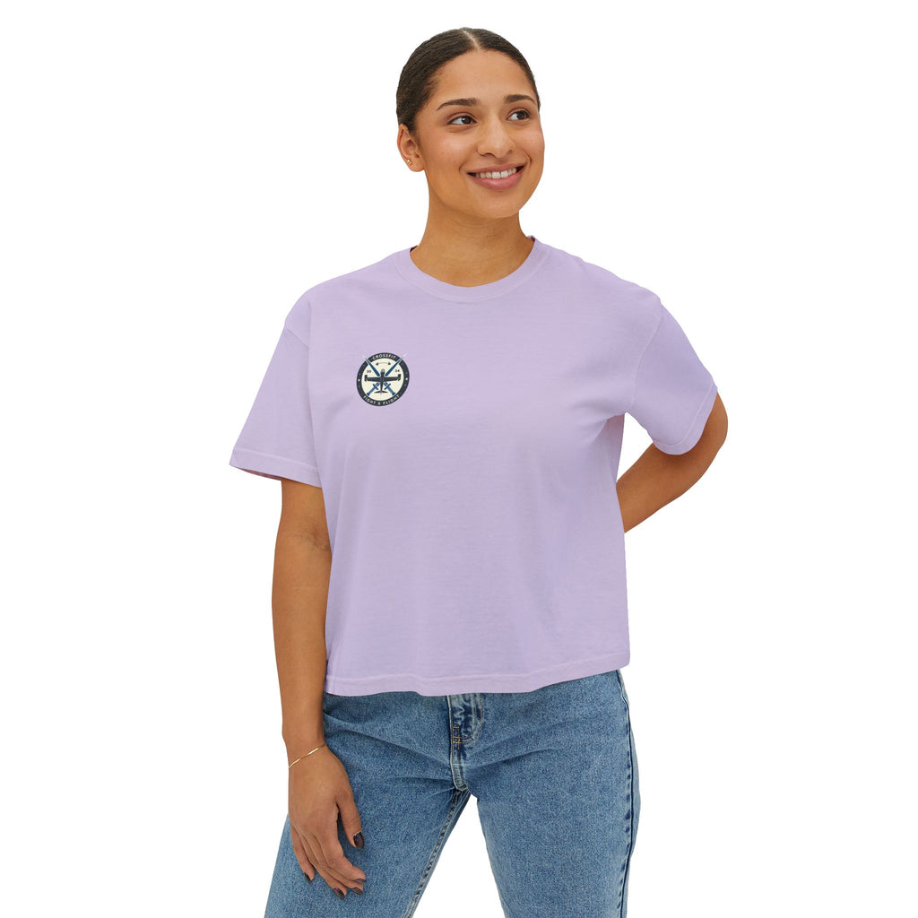 Fight x Flight Women's Boxy Tee - Empowering Community & Strength
