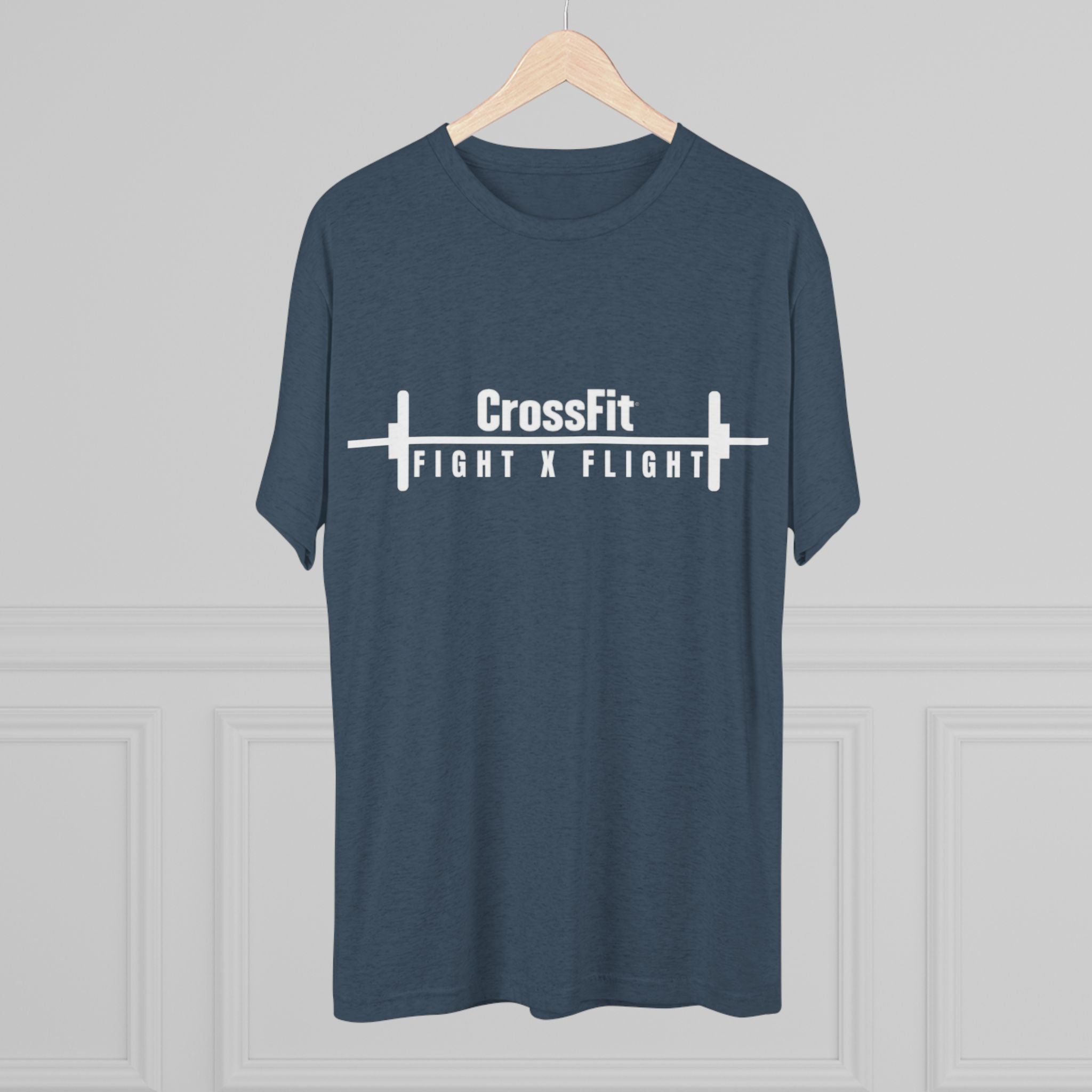 Unisex Tri-Blend Crew Tee - CrossFit Fight X Flight T-Shirt