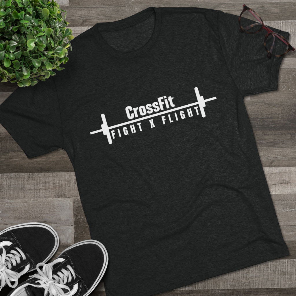 Unisex Tri-Blend Crew Tee - CrossFit Fight X Flight T-Shirt