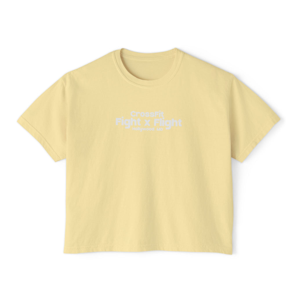 Here for the Vibes (Flamingo) Womens Crop