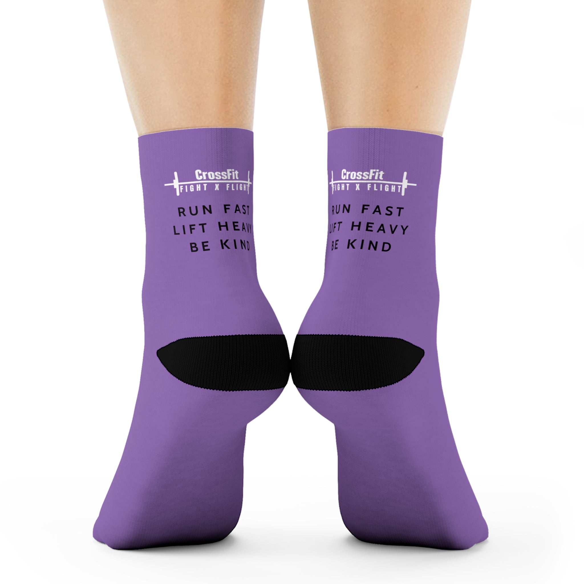 CrossFit Fight x Flight Be Kind Crew Socks - Purple