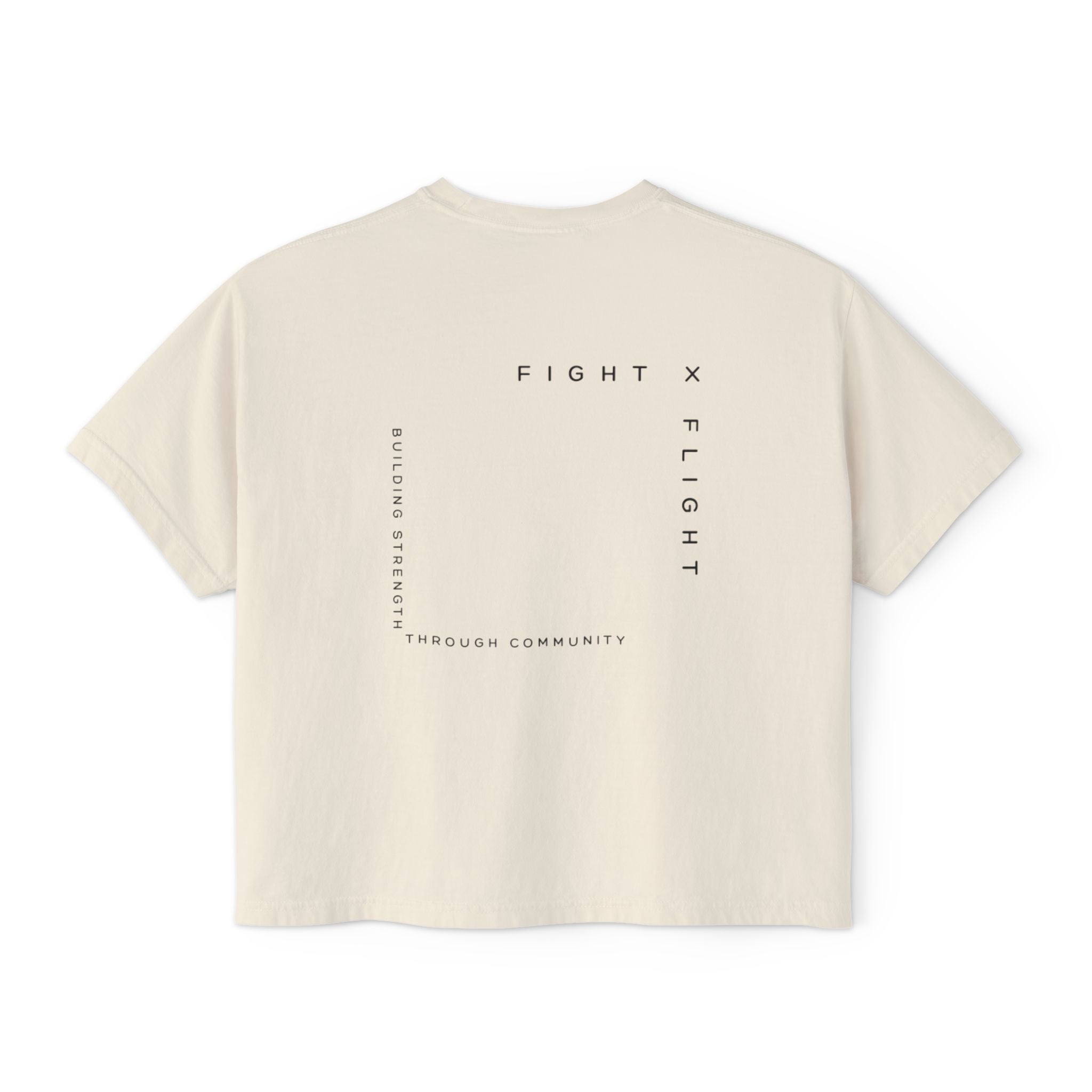 Fight x Flight Women's Boxy Tee - Empowering Community & Strength