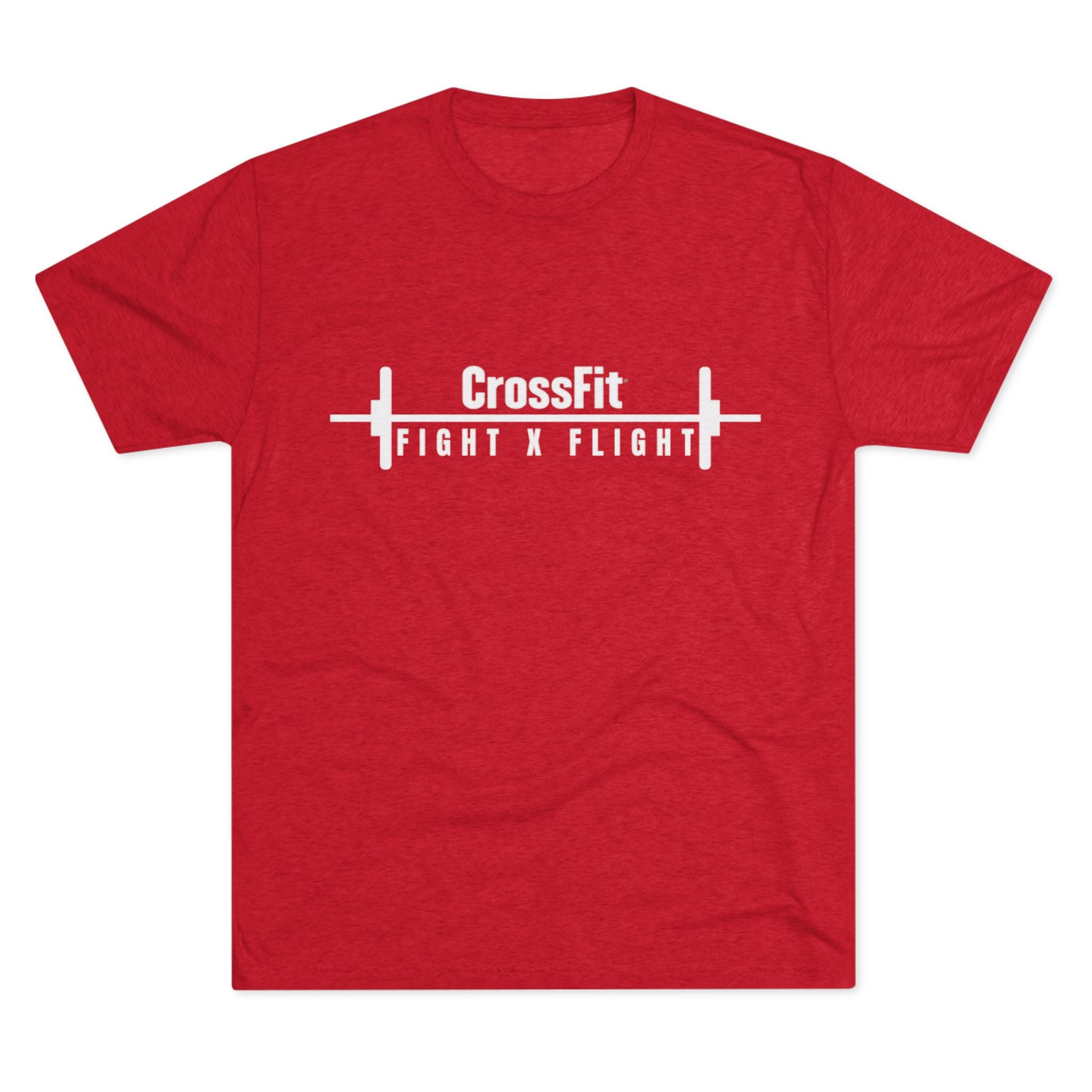 Unisex Tri-Blend Crew Tee - CrossFit Fight X Flight T-Shirt