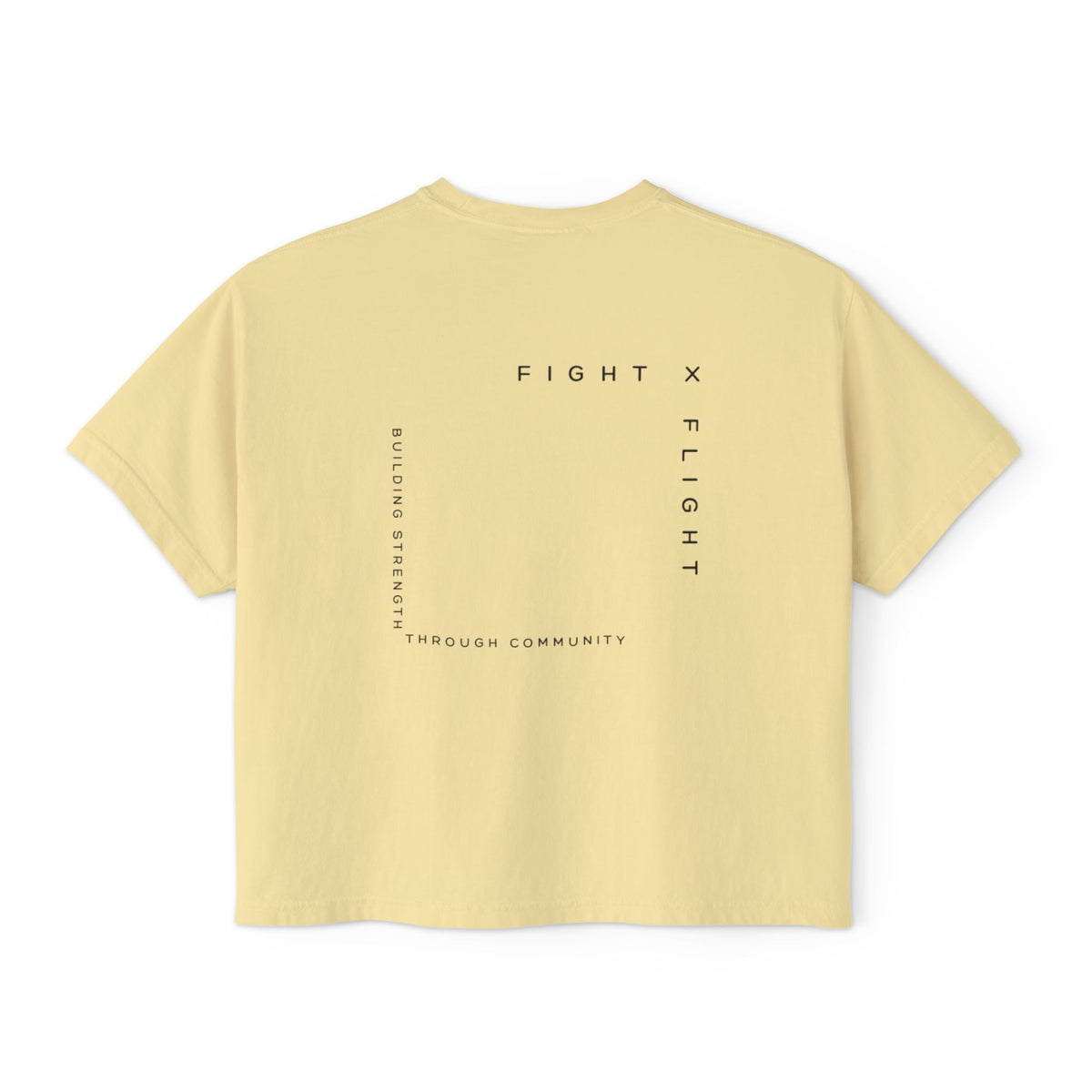 Fight x Flight Women's Boxy Tee - Empowering Community & Strength