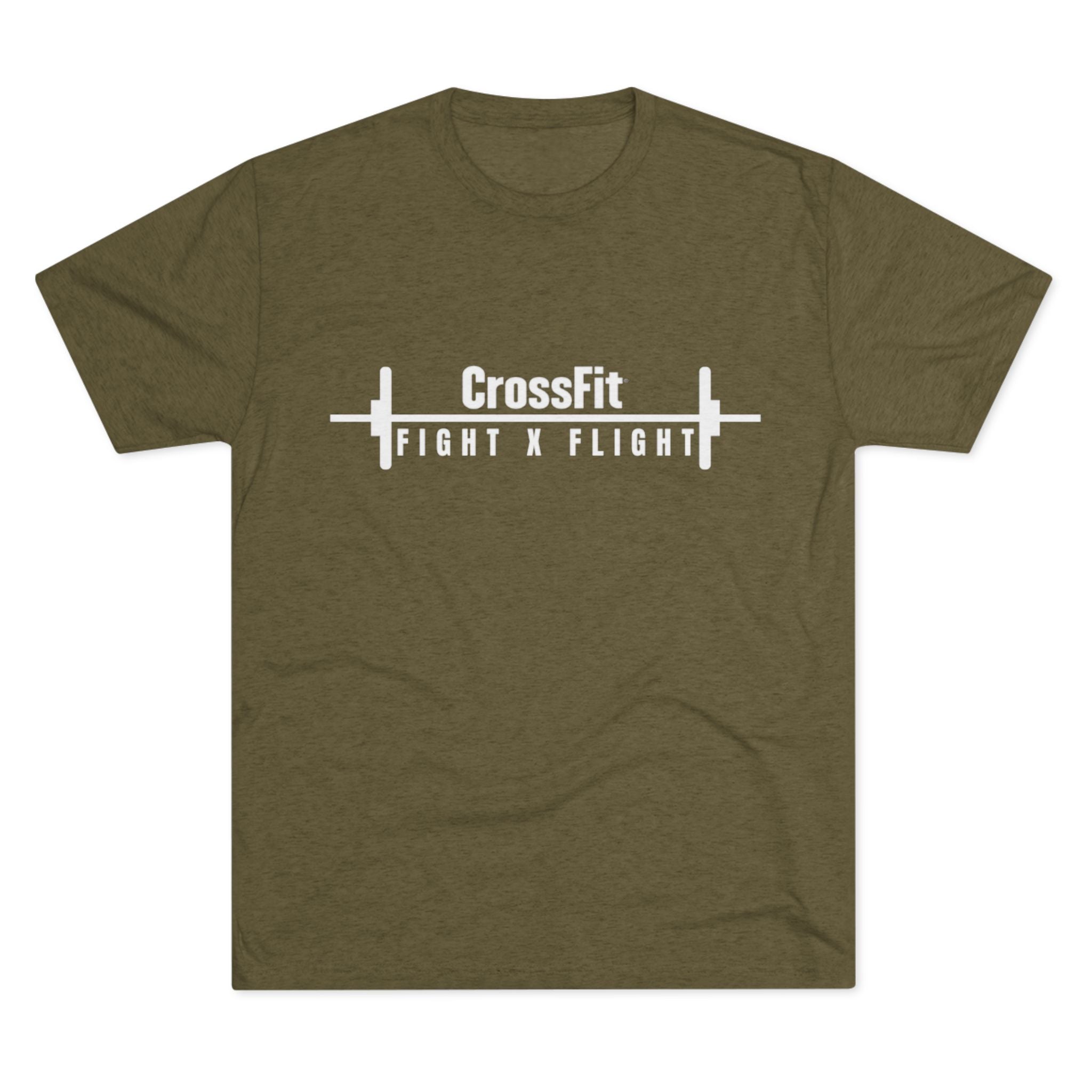 Unisex Tri-Blend Crew Tee - CrossFit Fight X Flight T-Shirt