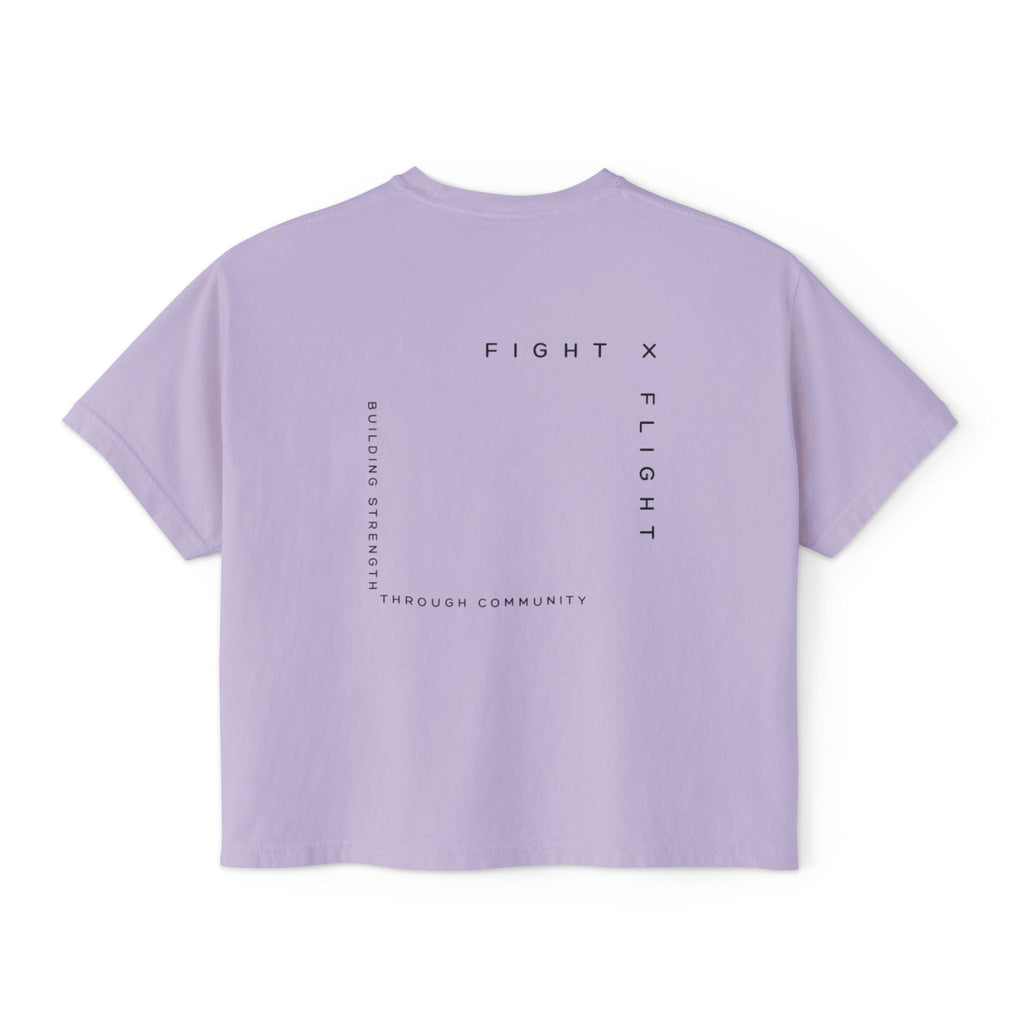 Fight x Flight Women's Boxy Tee - Empowering Community & Strength