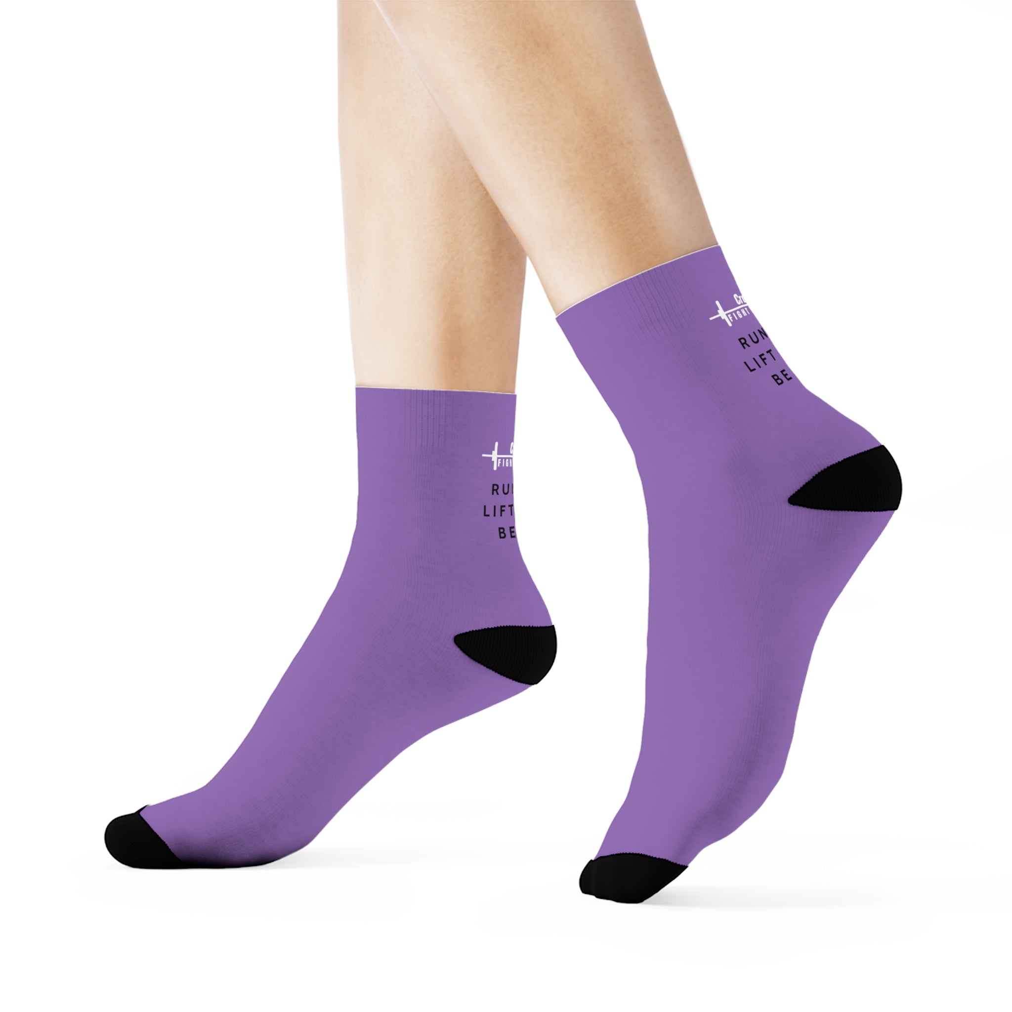 CrossFit Fight x Flight Be Kind Crew Socks - Purple