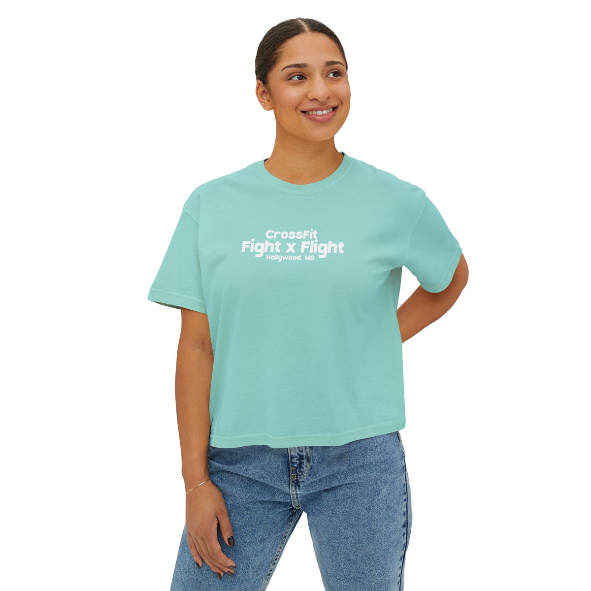 Here for the Vibes (Crabby) Womens Crop