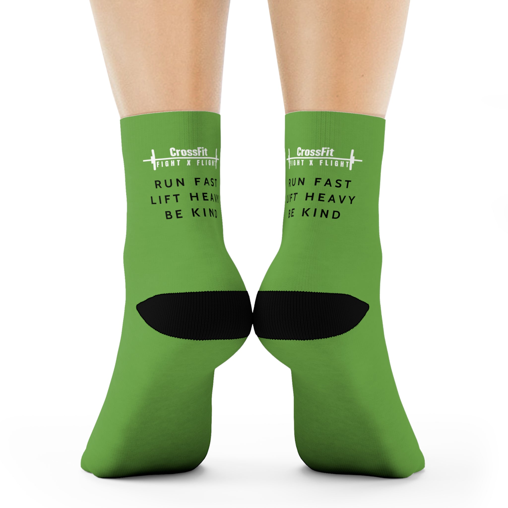 CrossFit Fight x Flight Be Kind Crew Socks - Green