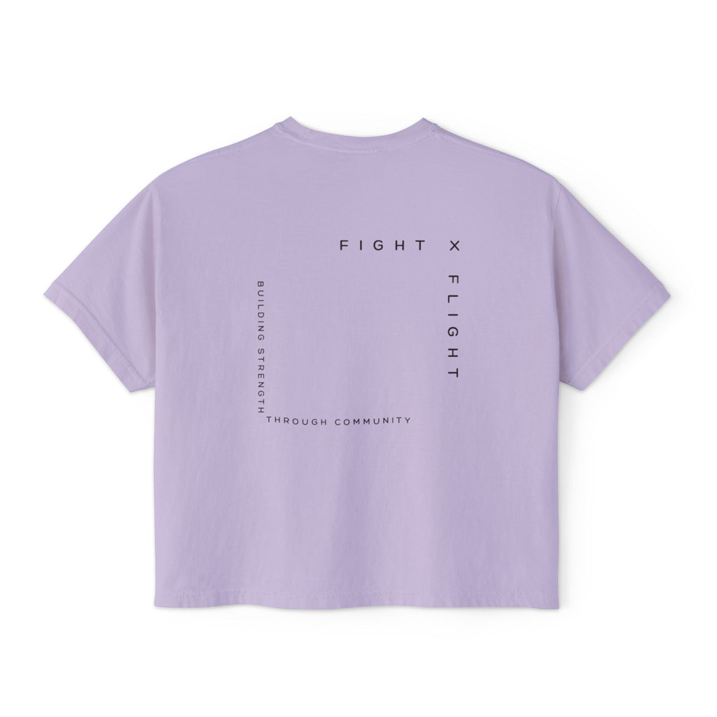 Fight x Flight Women's Boxy Tee - Empowering Community & Strength