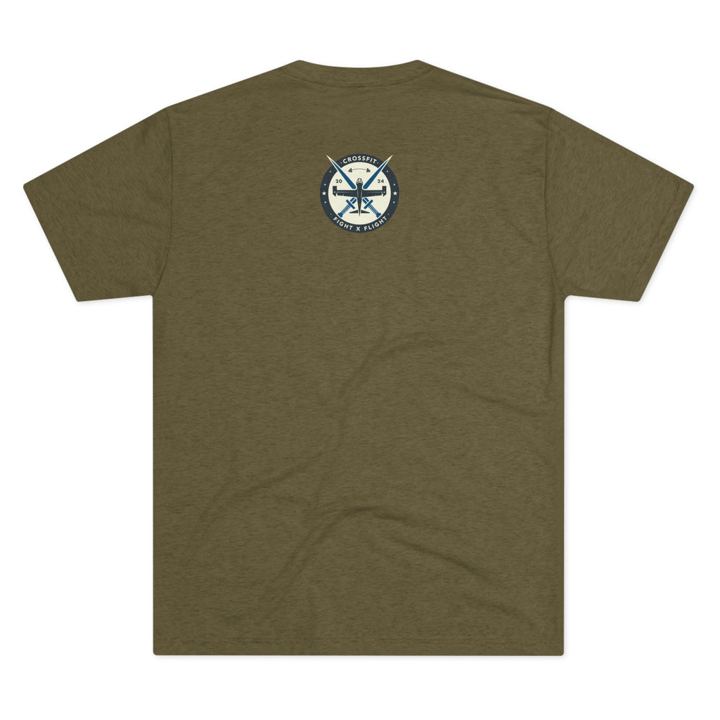 Unisex Tri-Blend Crew Tee - CrossFit Fight X Flight T-Shirt