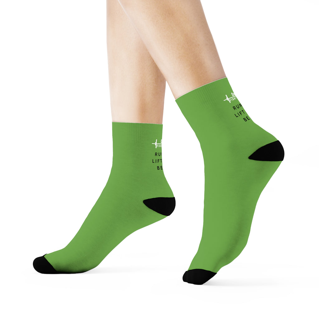 CrossFit Fight x Flight Be Kind Crew Socks - Green