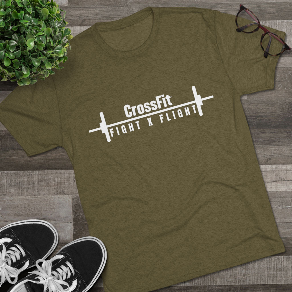 Unisex Tri-Blend Crew Tee - CrossFit Fight X Flight T-Shirt