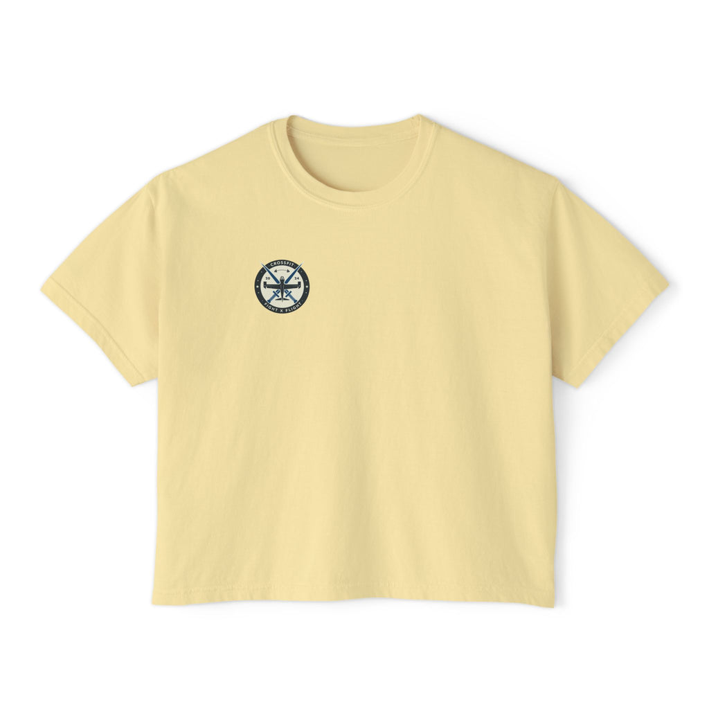 Fight x Flight Women's Boxy Tee - Empowering Community & Strength