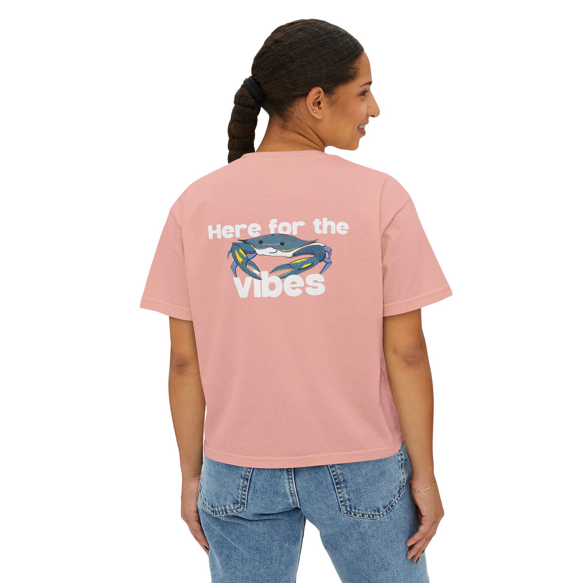 Here for the Vibes (Crabby) Womens Crop