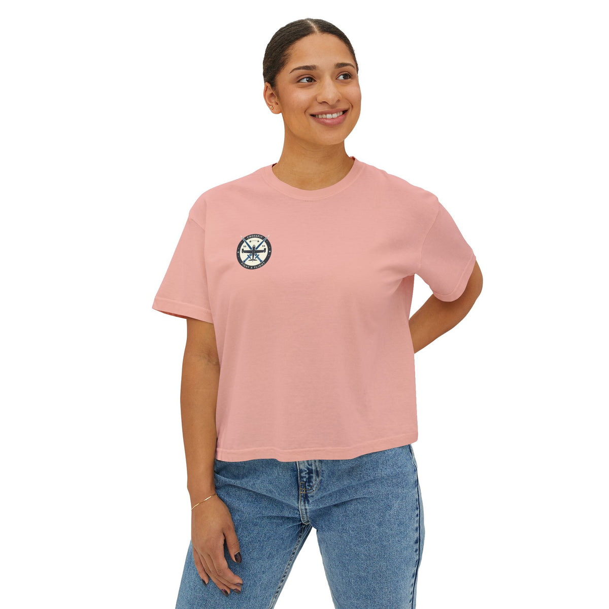 Fight x Flight Women's Boxy Tee - Empowering Community & Strength
