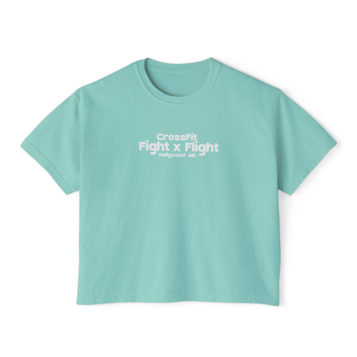 Here for the Vibes (Flamingo) Womens Crop