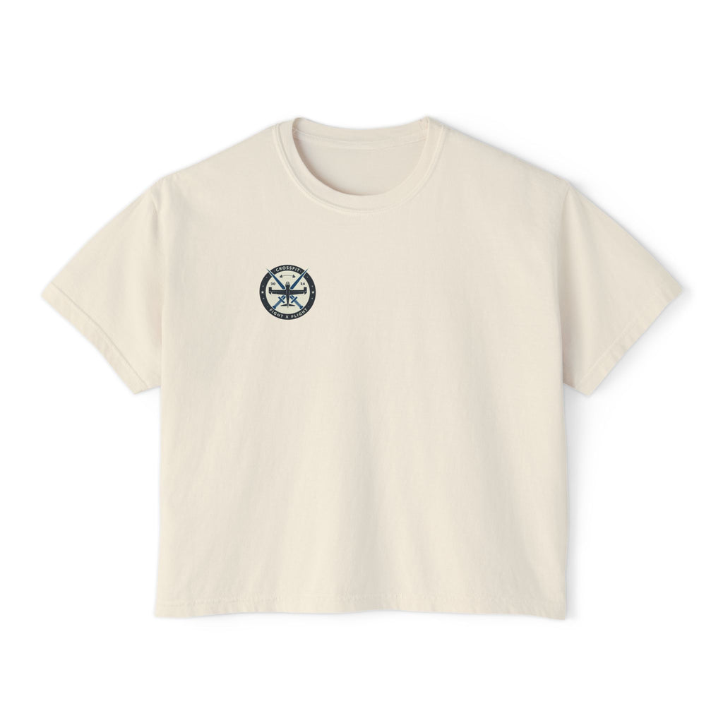 Fight x Flight Women's Boxy Tee - Empowering Community & Strength