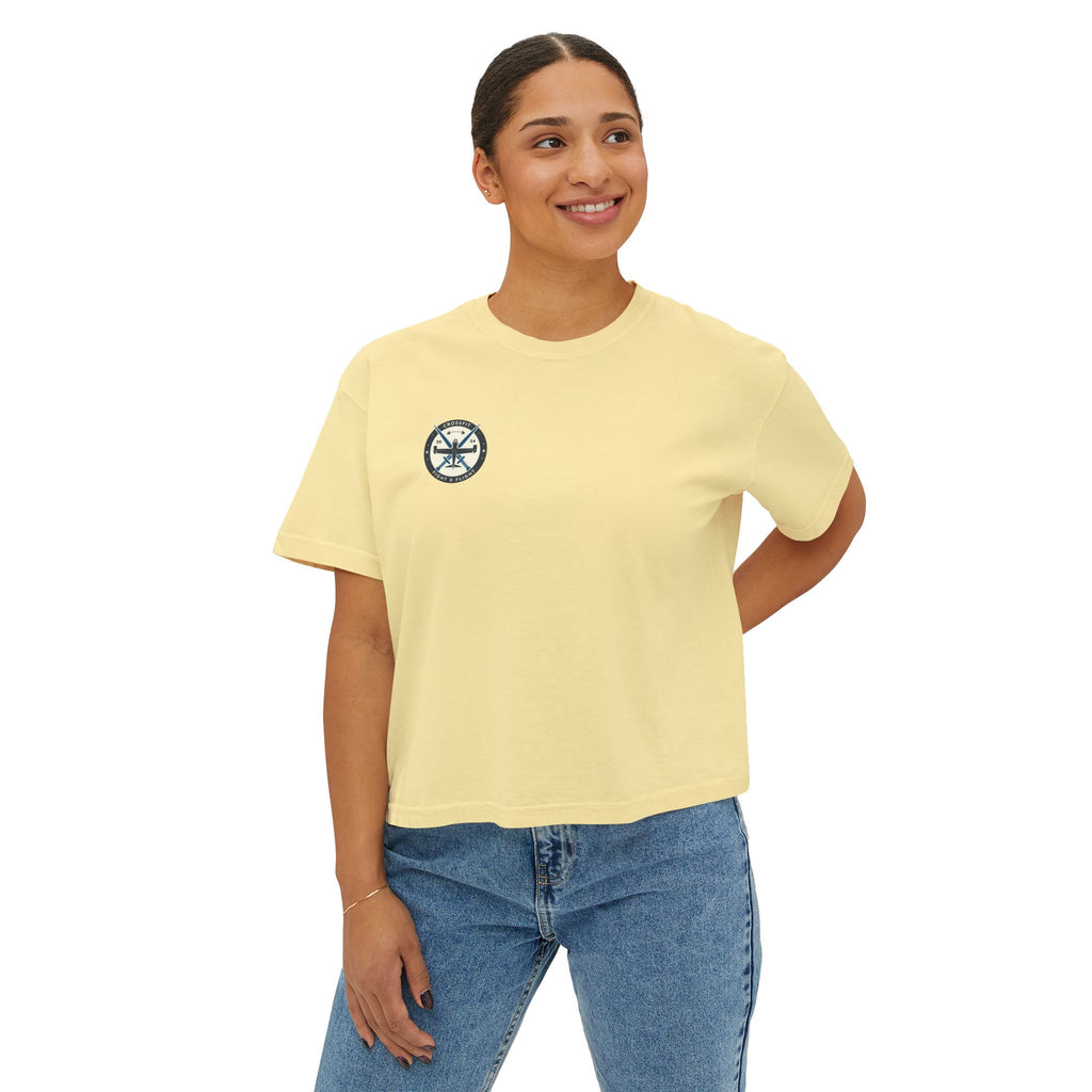 Fight x Flight Women's Boxy Tee - Empowering Community & Strength