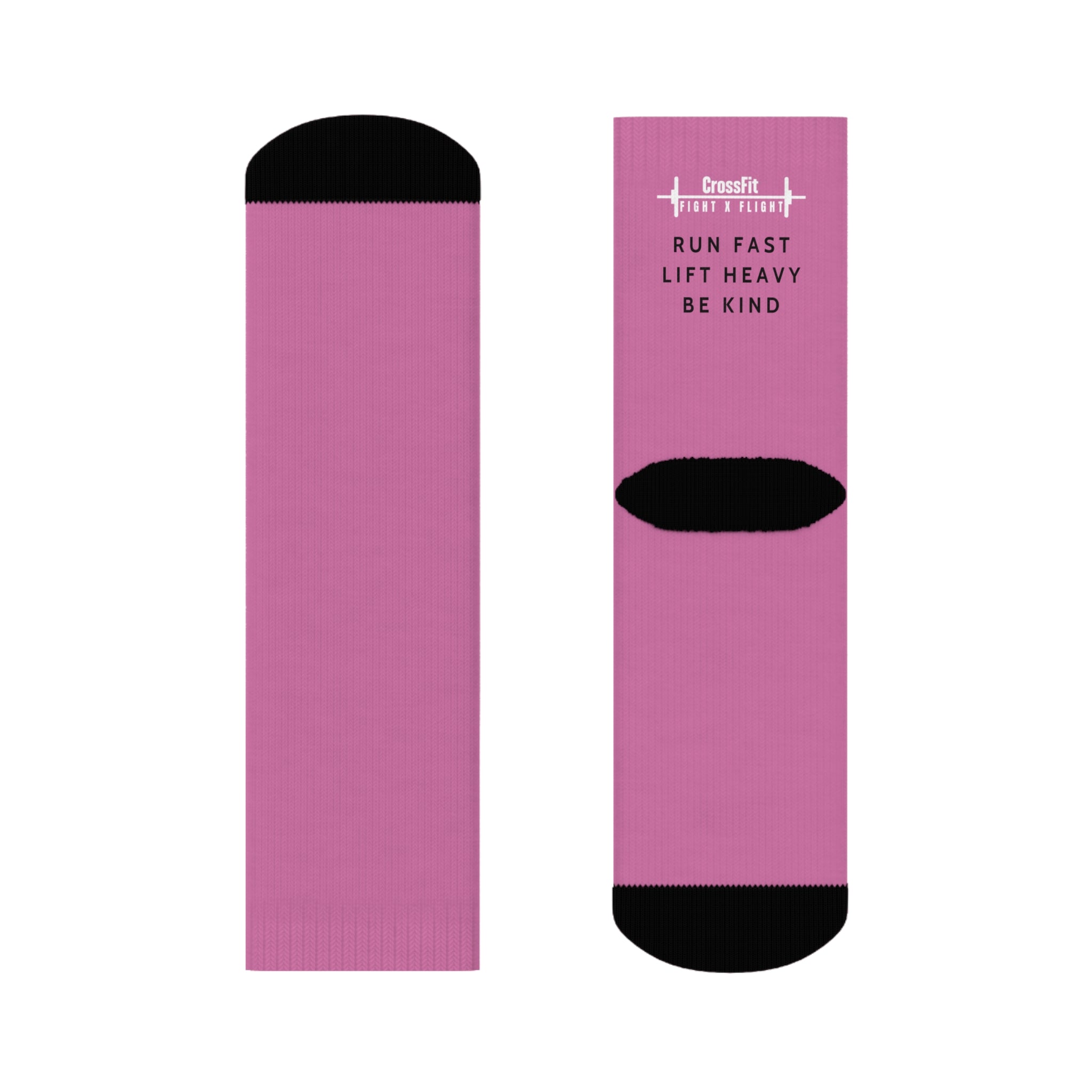 CrossFit Fight x Flight Be Kind Crew Socks - Light Pink