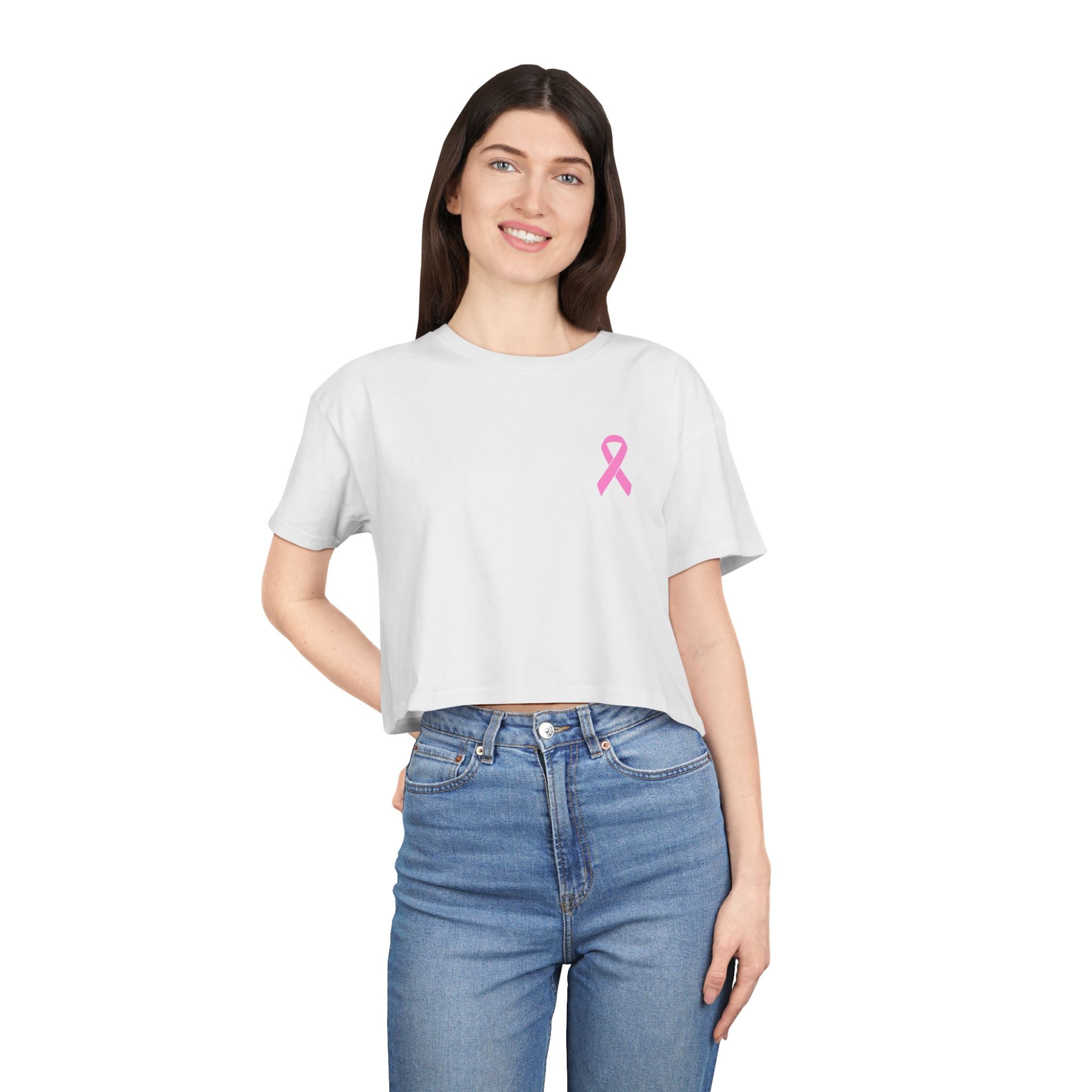 Crop Tee - Breast Cancer Awareness
