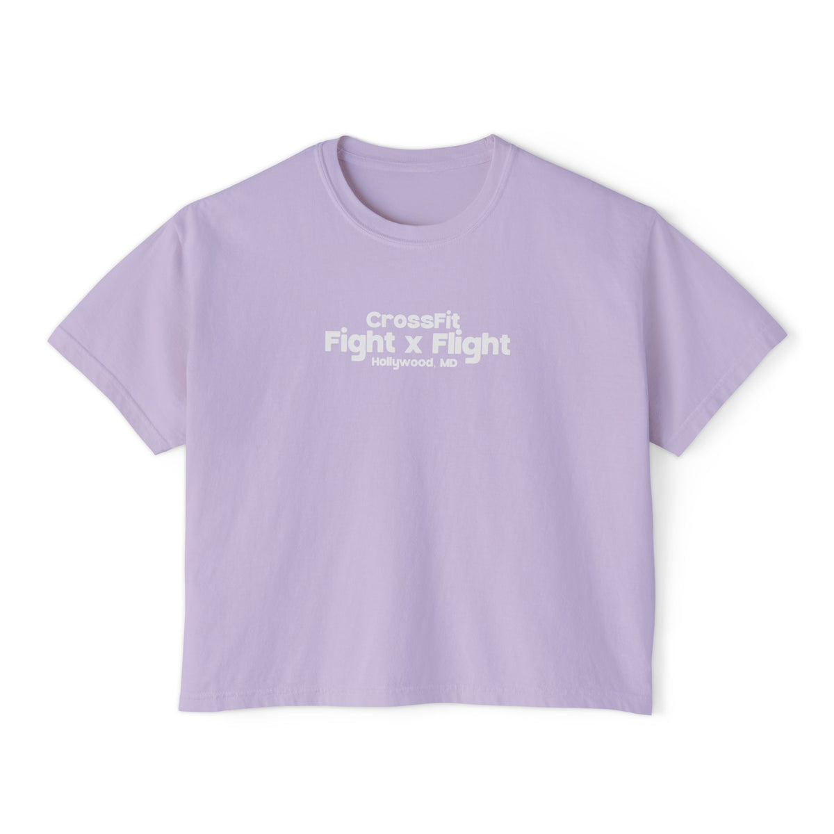 Here for the Vibes (Flamingo) Womens Crop