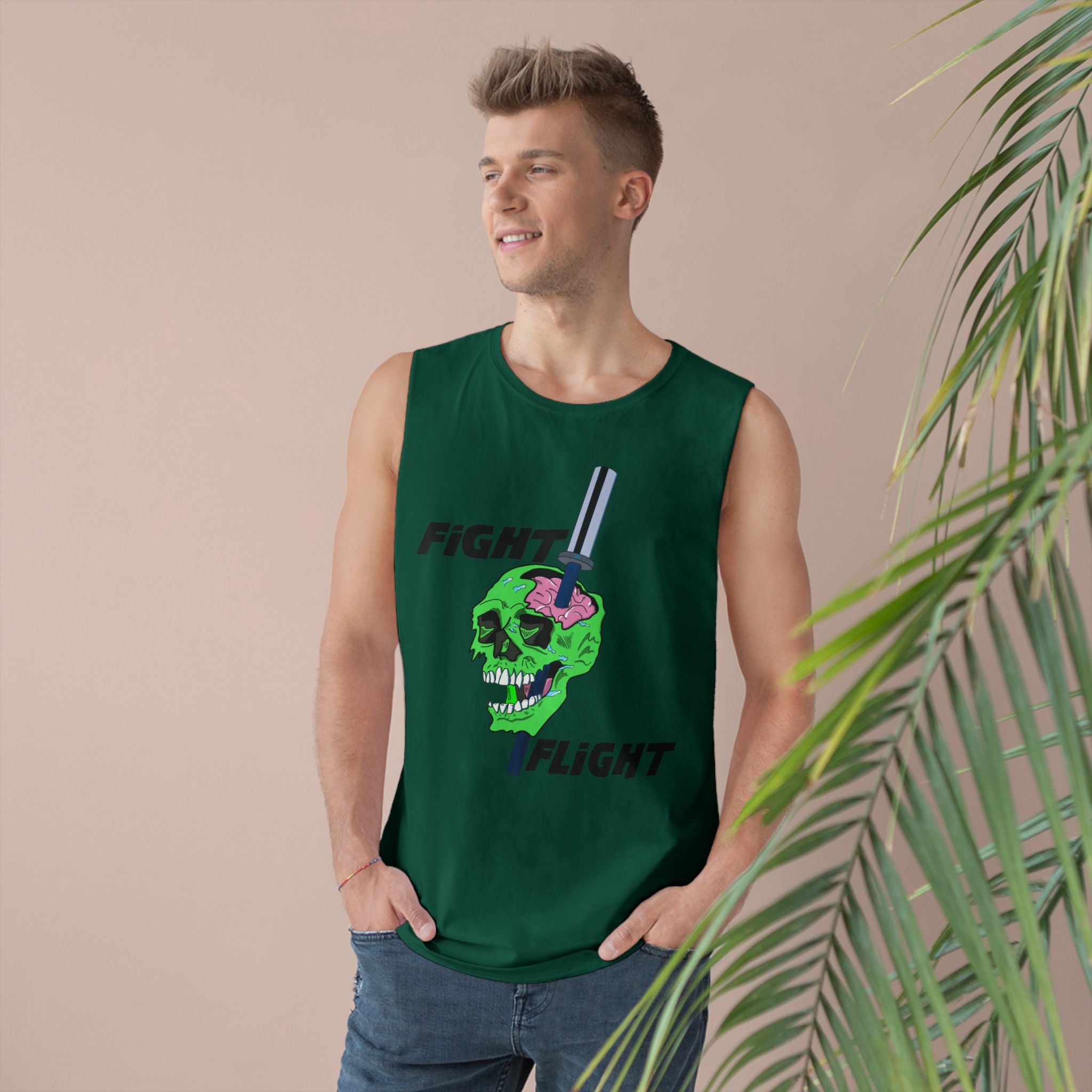 Fight/Flight Skull Muscle Tank