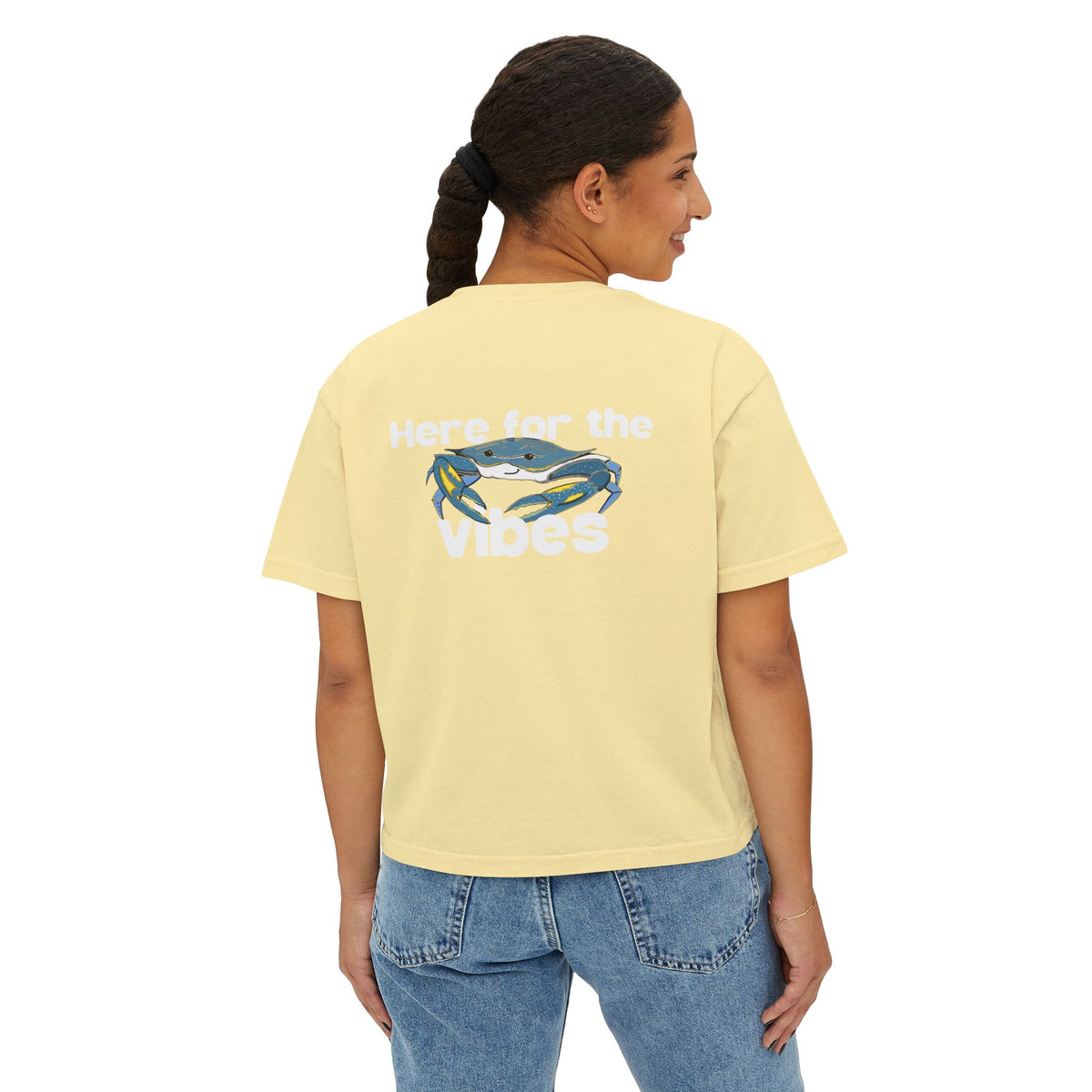 Here for the Vibes (Crabby) Womens Crop
