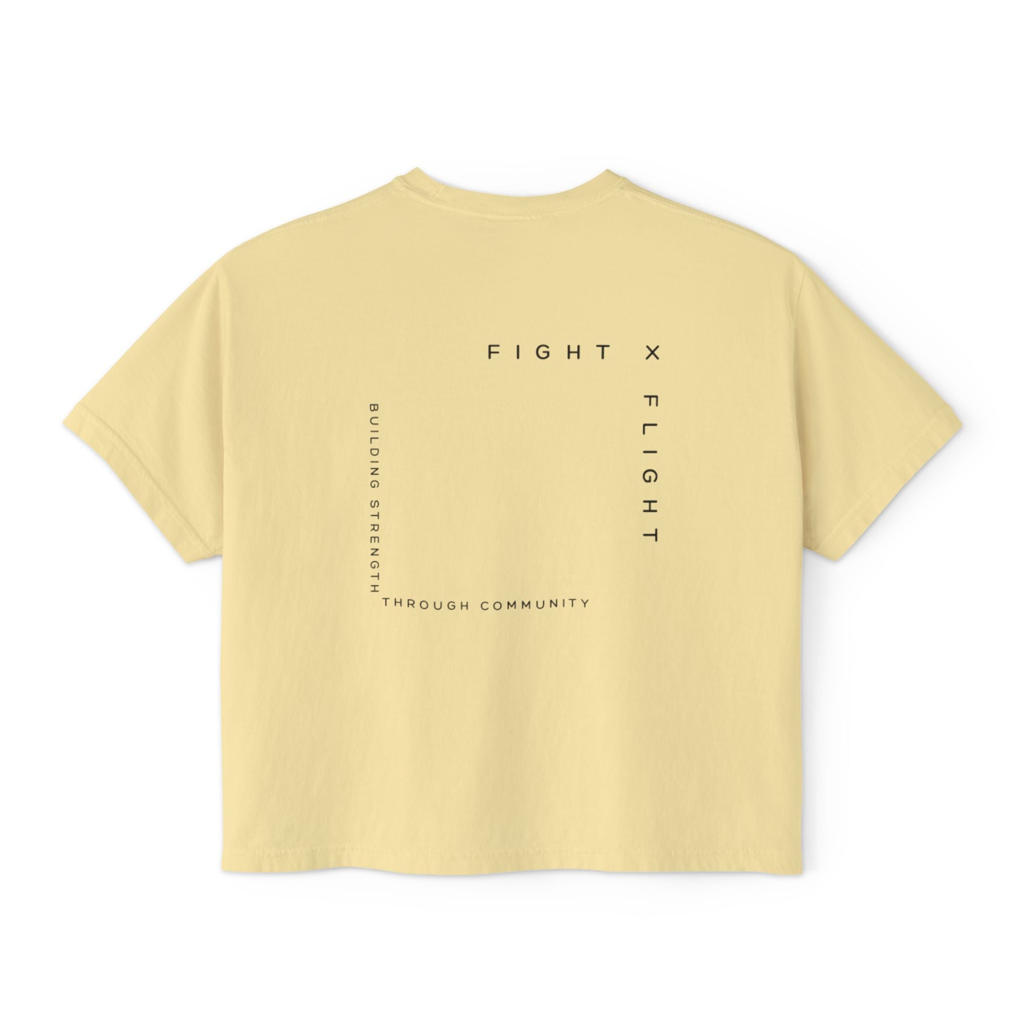 Fight x Flight Women's Boxy Tee - Empowering Community & Strength